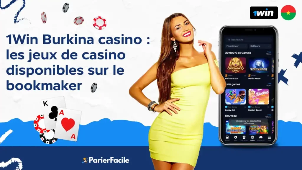 Les jeux de casino disponibles sur 1win Burkina