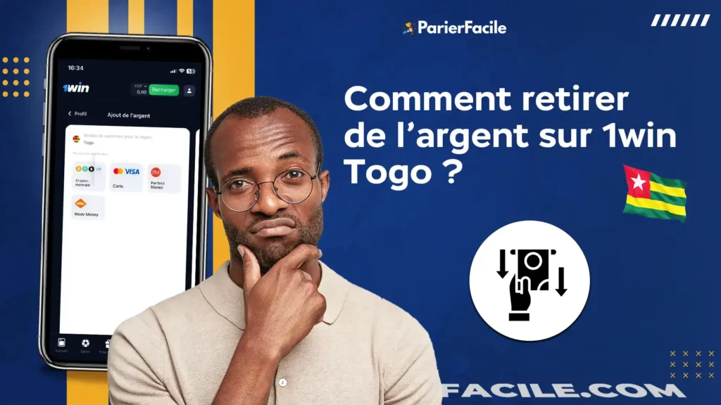 comment retirer de l'argent sur 1win Togo