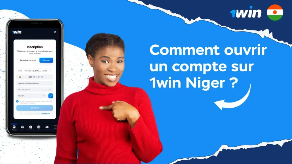 create a 1win Niger account