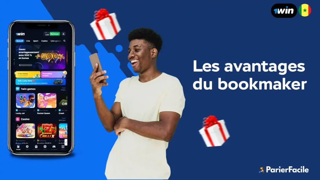 avantages du bookmaker 1win Sénégal