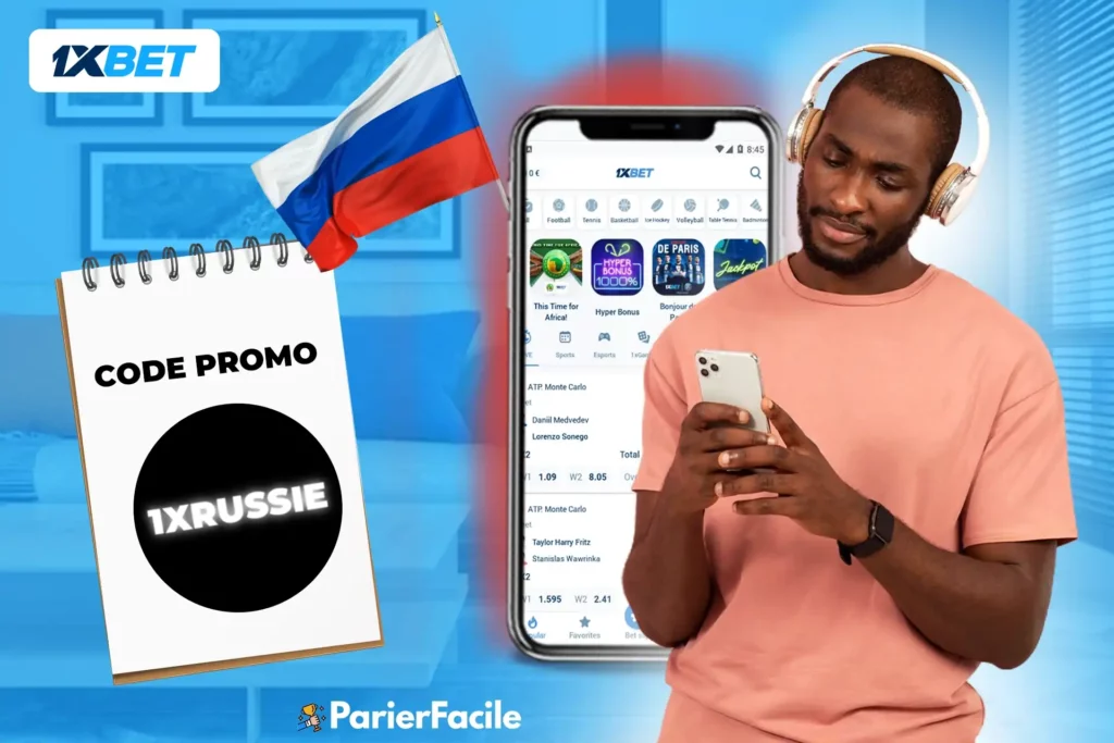 S'inscrire sur 1xbet avec le code promo 1XRUSSIE