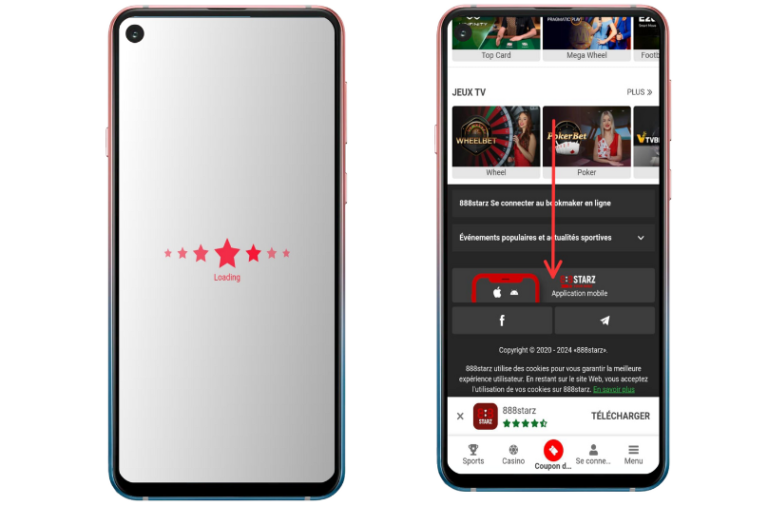 télécharger 888Starz APK sur Android