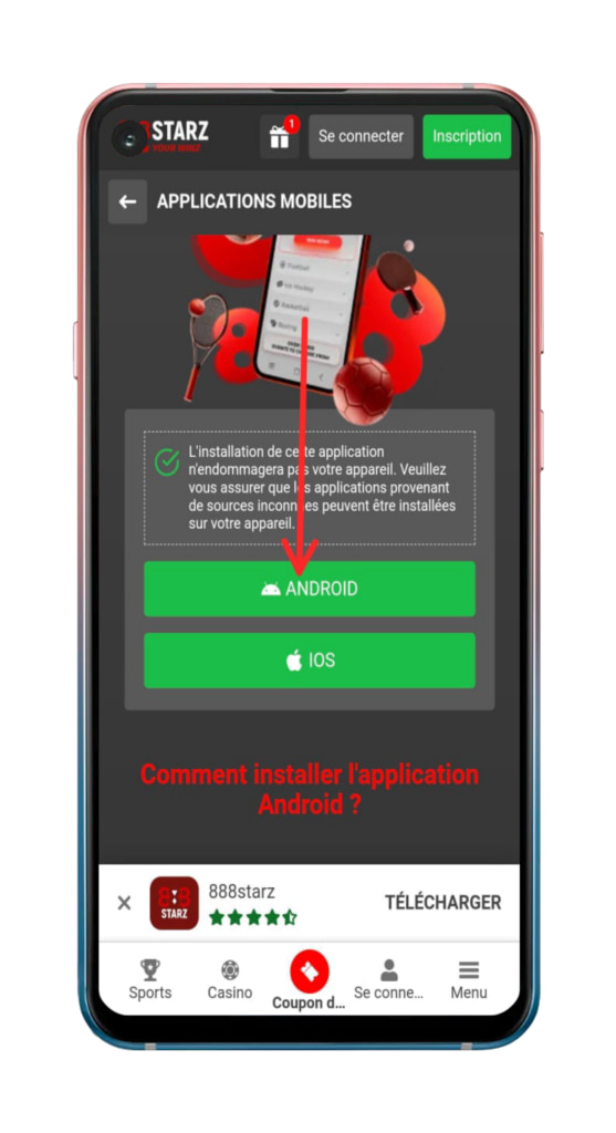 Télécharger 888Starz APK sur Android