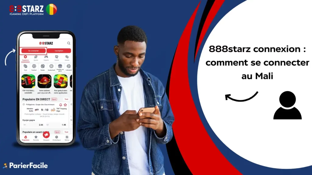 se connecter sur 888Starz Mali