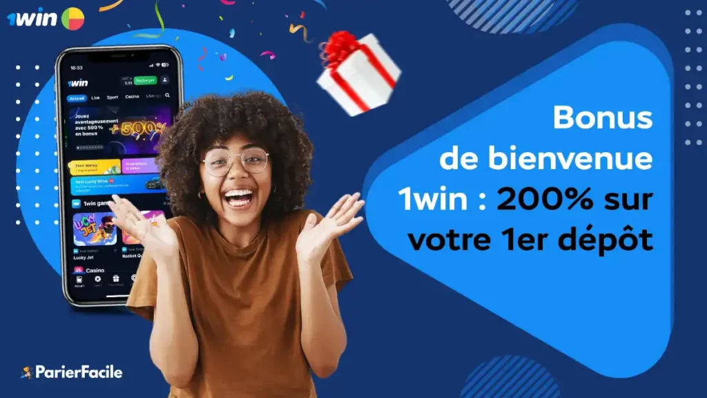 Bonus de bienvenue 1win : 200% sur votre 1er dépôt