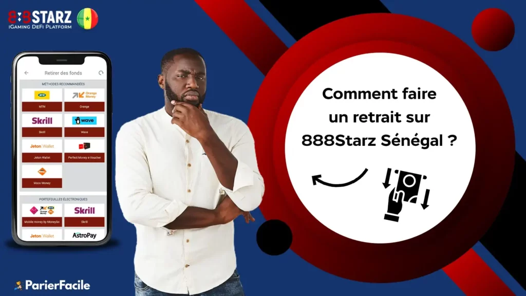 Comment faire un retrait 888Starz Sénégal 