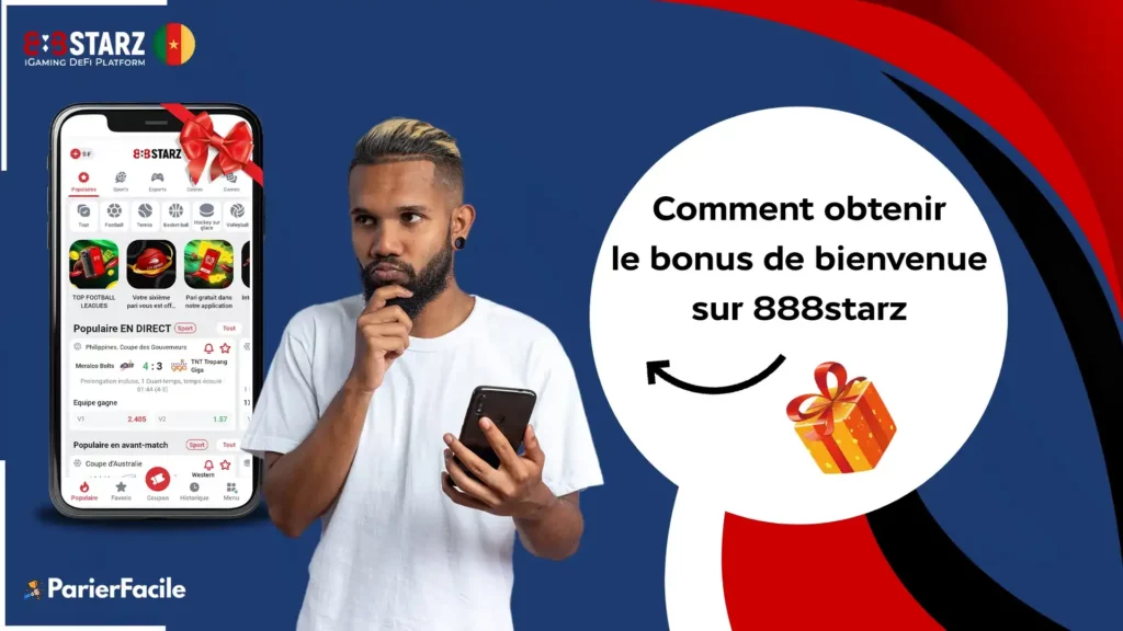 Comment obtenir le bonus 888Starz Cameroun 