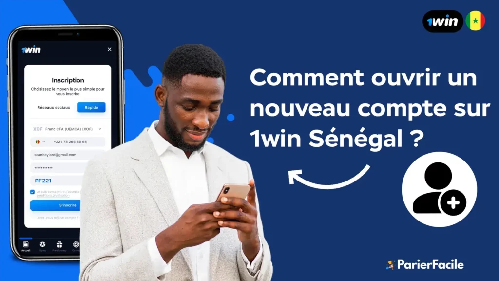 register on 1win senegal