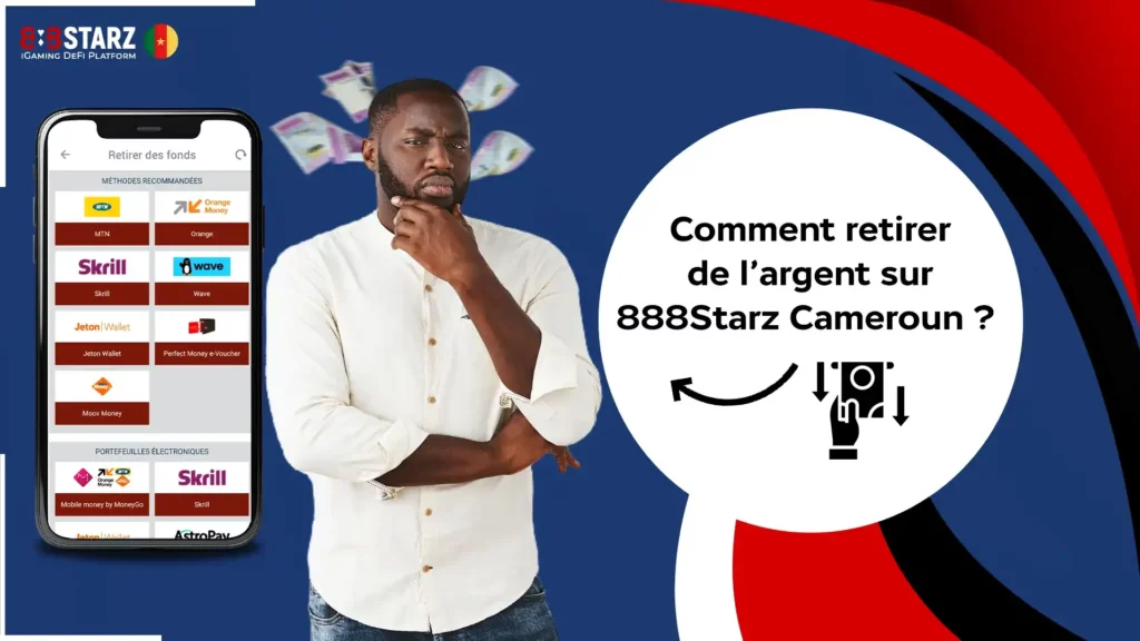 retirer de l’argent sur 888Starz Cameroun