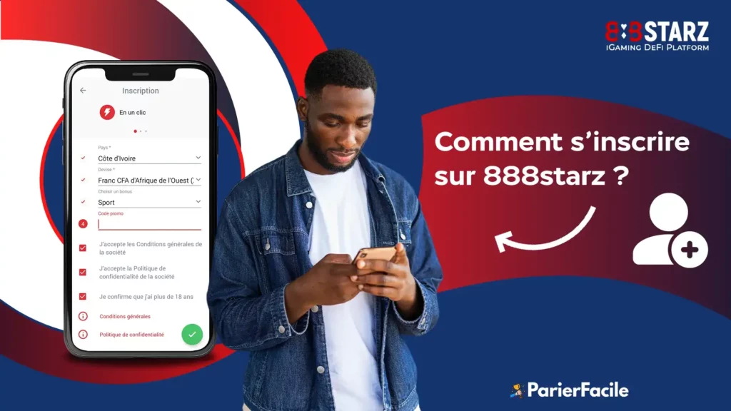 s’inscrire sur 888Starz