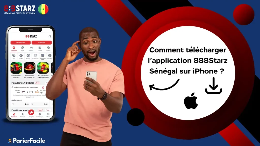 télécharger l’application 888Starz Sénégal sur iPhone