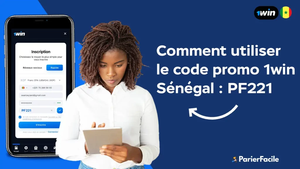 Comment utiliser le code promo 1win Sénégal