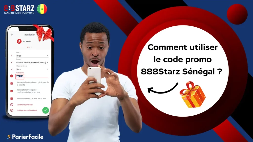 how to use 888Starz Senegal promo code