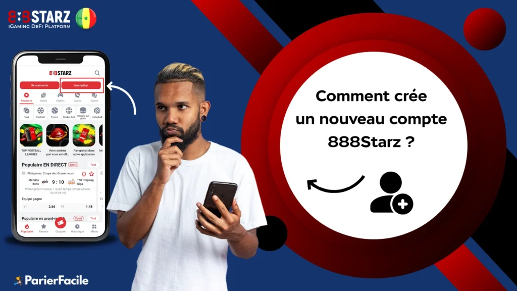 Inscription sur 888Starz Sénégal