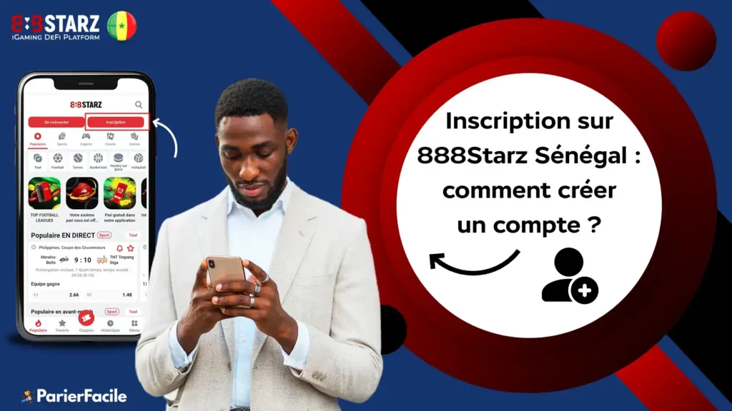 Inscription sur 888Starz Sénégal