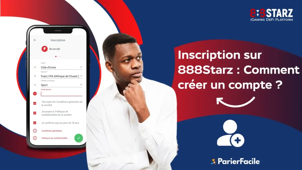 Inscription sur 888Starz