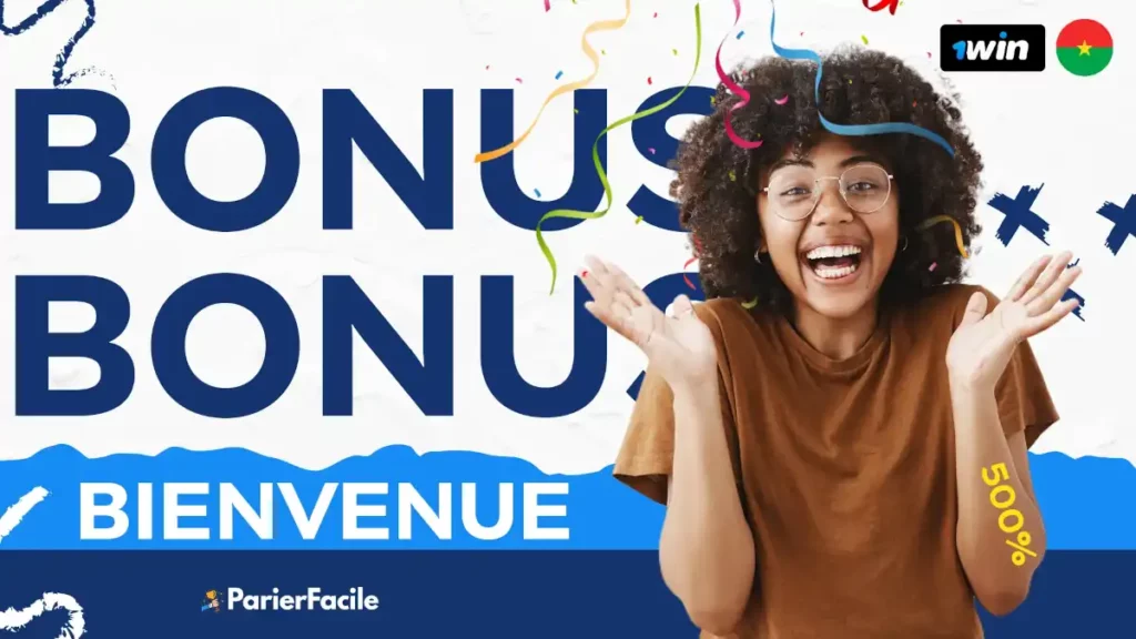 Les bonus de bienvenue sur 1win Burkina-Faso (500 %)