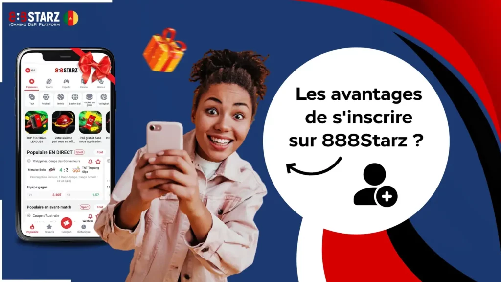 Les avantages de s’inscrire sur 888Starz Cameroun