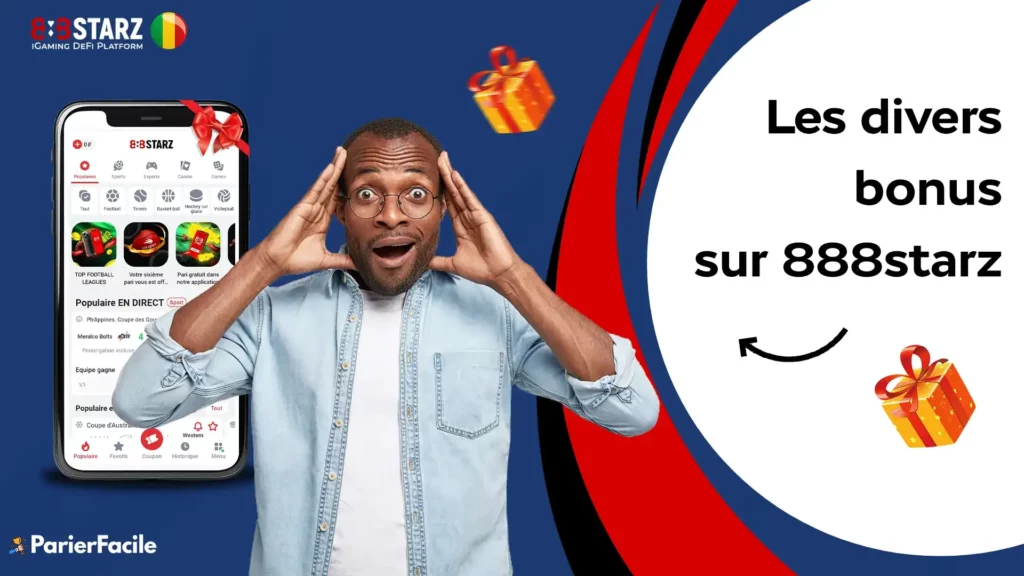 Les divers bonus sur 888starz Mali