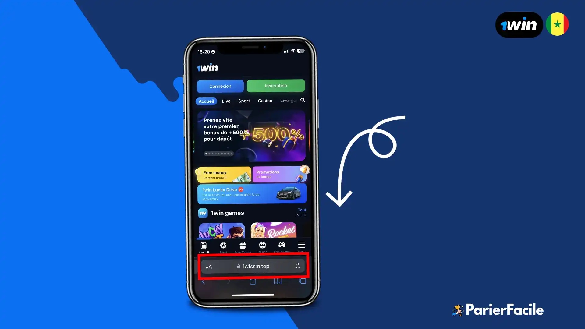 télécharger 1win Sénégal APK