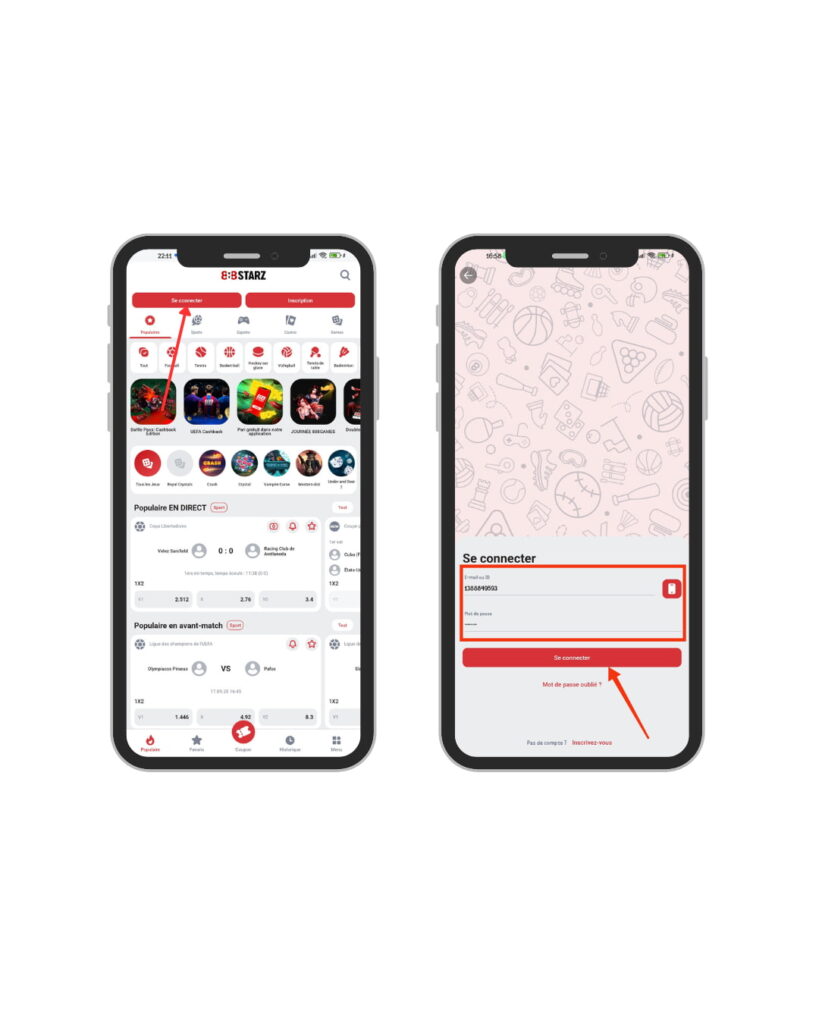 Comment parier sur 888starz Bénin (2025) : Guide complet pour débutants 3 Se connecter pour parier sur 888starz Bénin