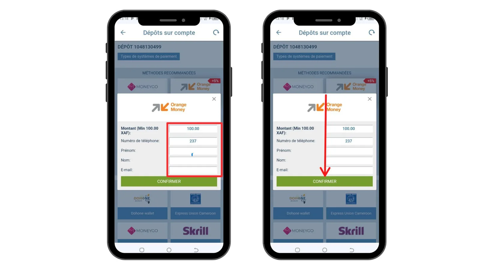1xbet dépôt