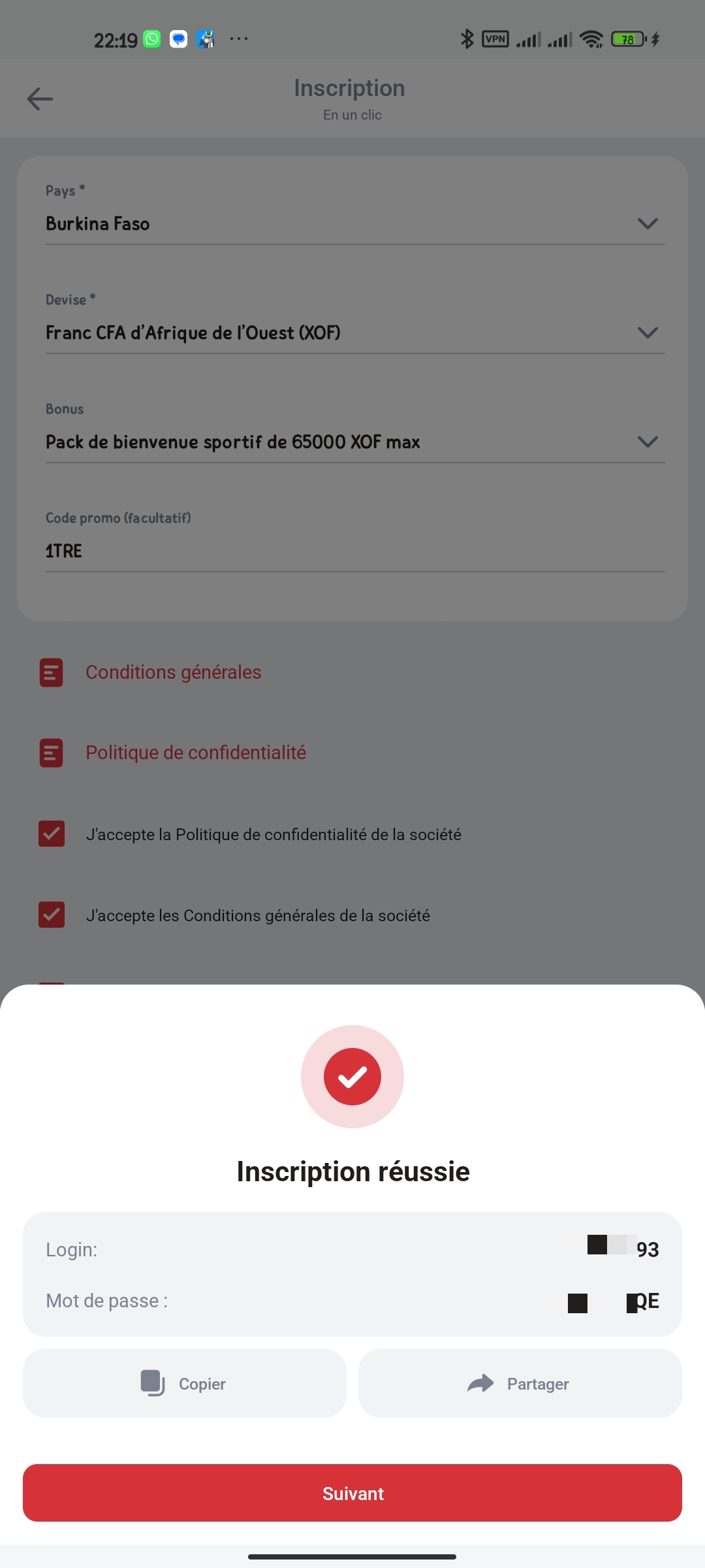 Comment obtenir bonus 888starz burkina faso