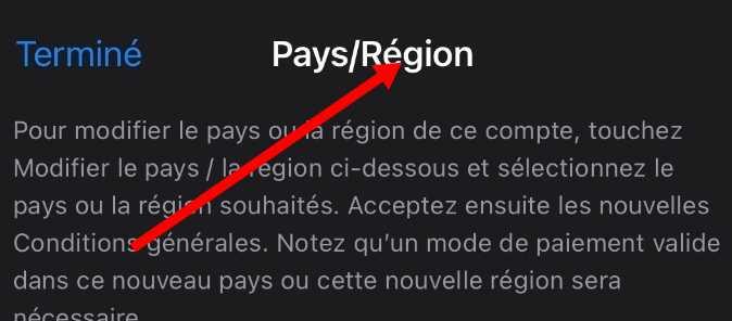 Pays/Region/ Apple