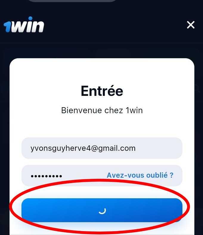 Informations de connexion 1win Burkina Faso