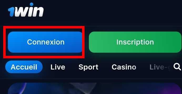 Connexion 1win