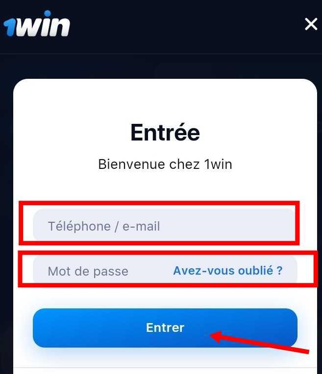 Connexion à son compte 1win Burkina Faso