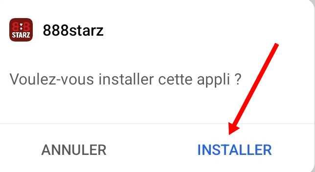 Installer 888starz ci apk