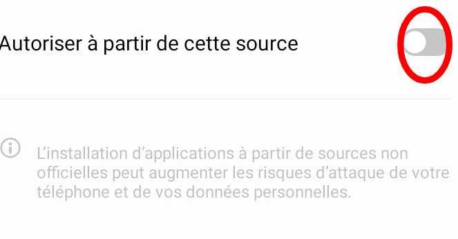 Autoriser les sources inconnues sur Android pour installer 888starz