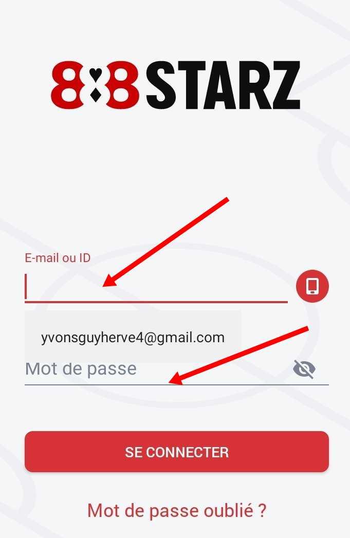 Identifiants 888starz Coted'ivoire