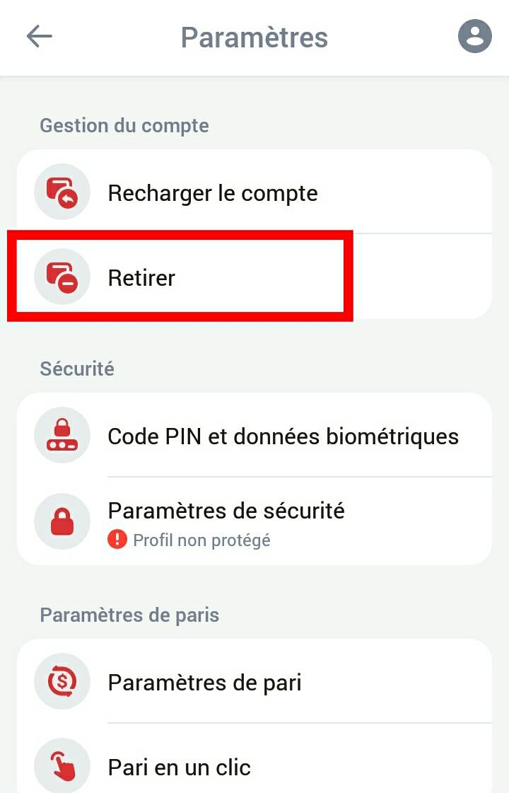 Retirer de l'argent sur son compte 888starz