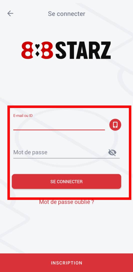 Connexion au compte 888starz CI