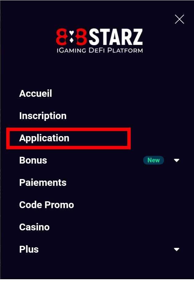 Application 888starz CI 