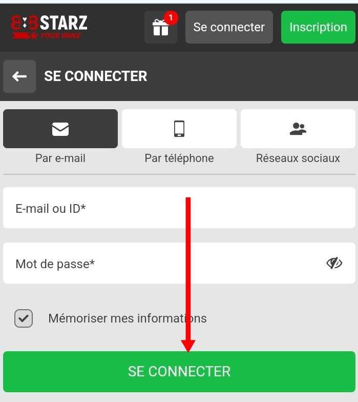 Connexion à 888starz Togo