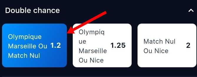 Choisir le résultat de match