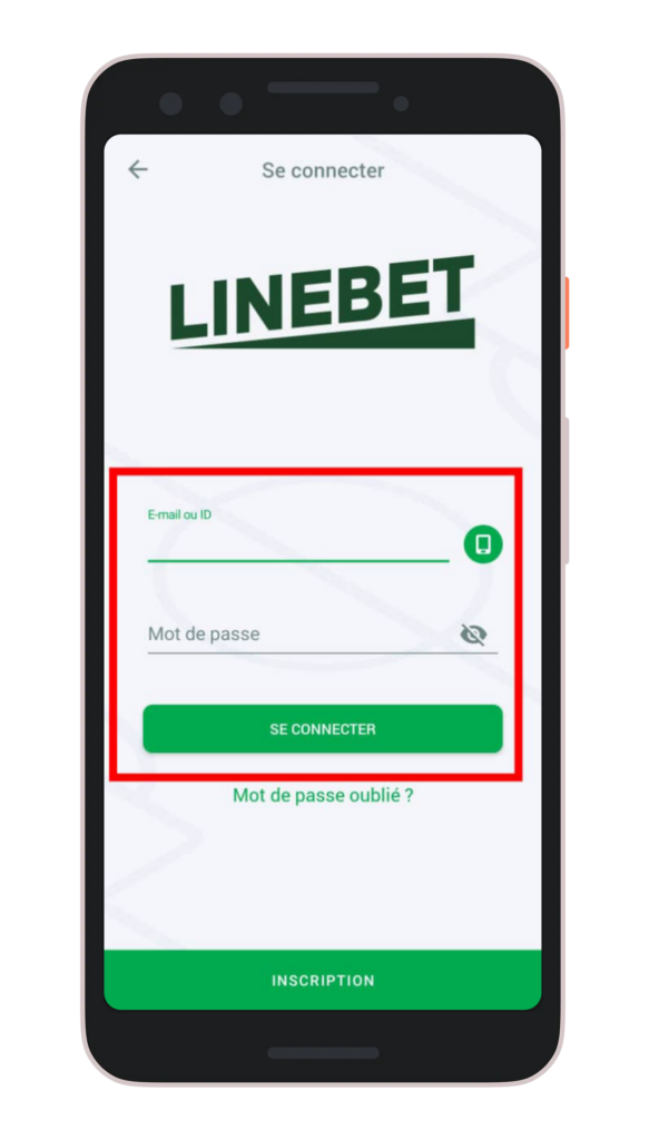 Se connecter à son compte Linebet