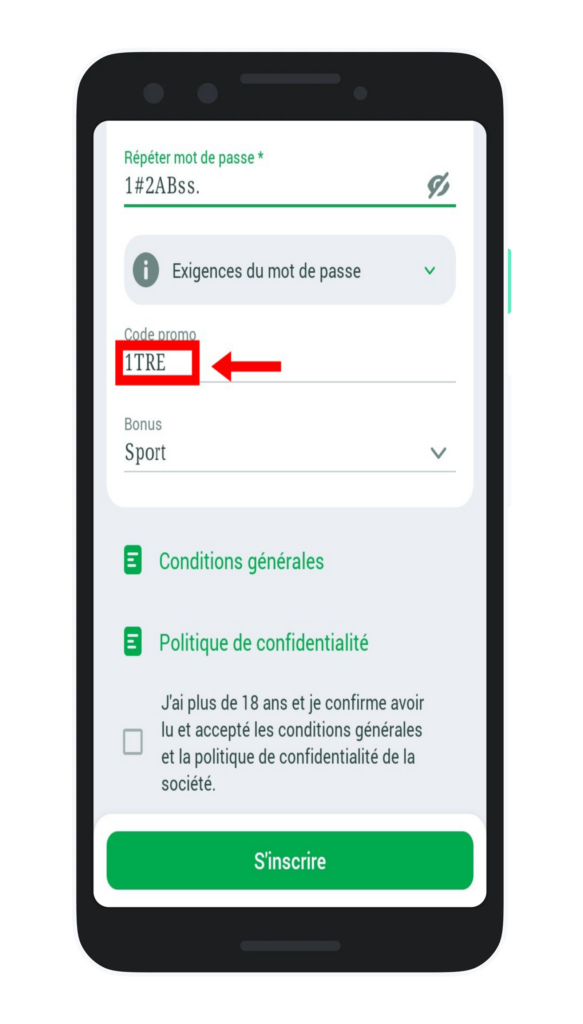 Renseigner le code promo Linebet Cameroun
