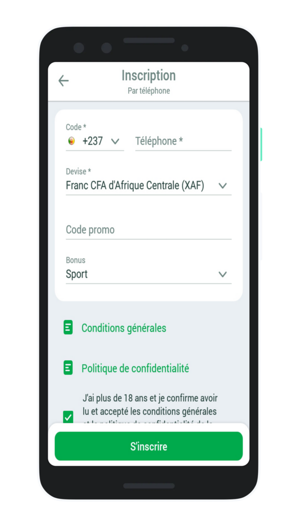 S'inscrire sur Linebet par numéro de téléphone