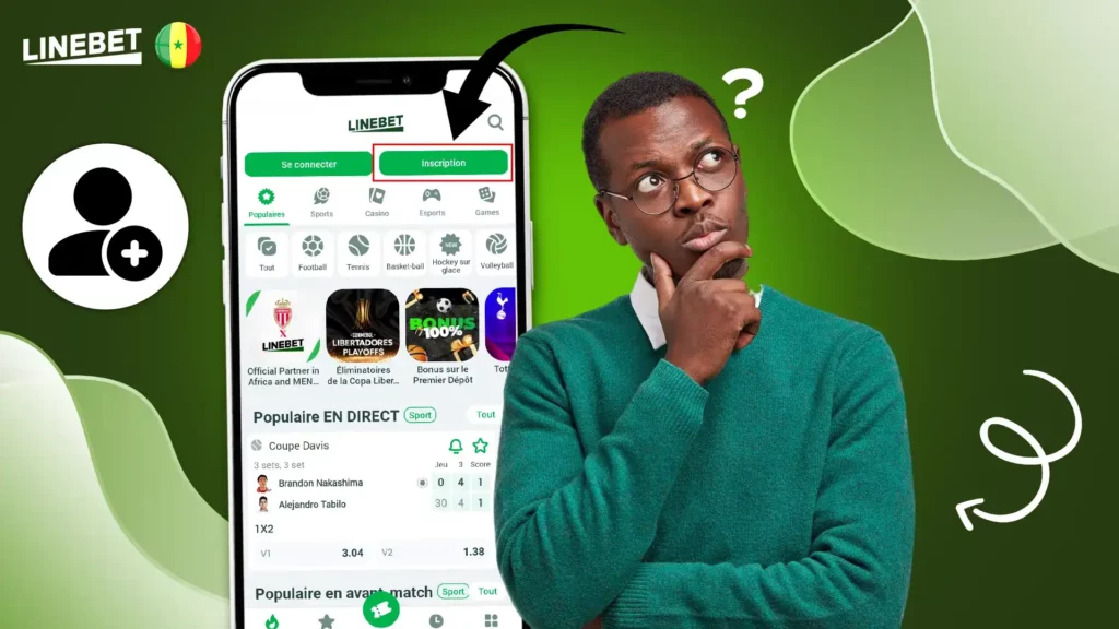 Comment s’inscrire sur Linebet Sénégal