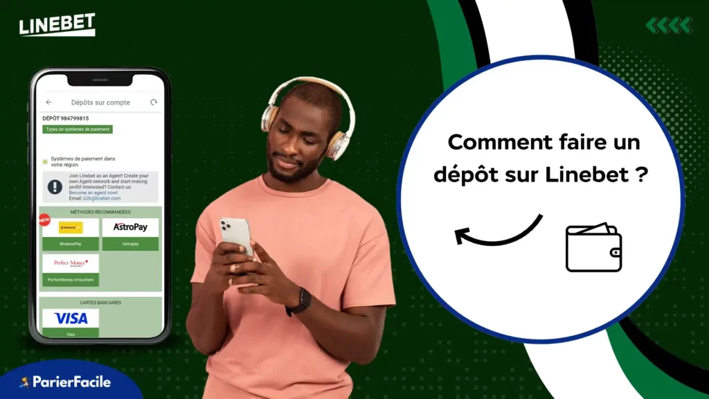 Comment faire un dépôt sur Linebet