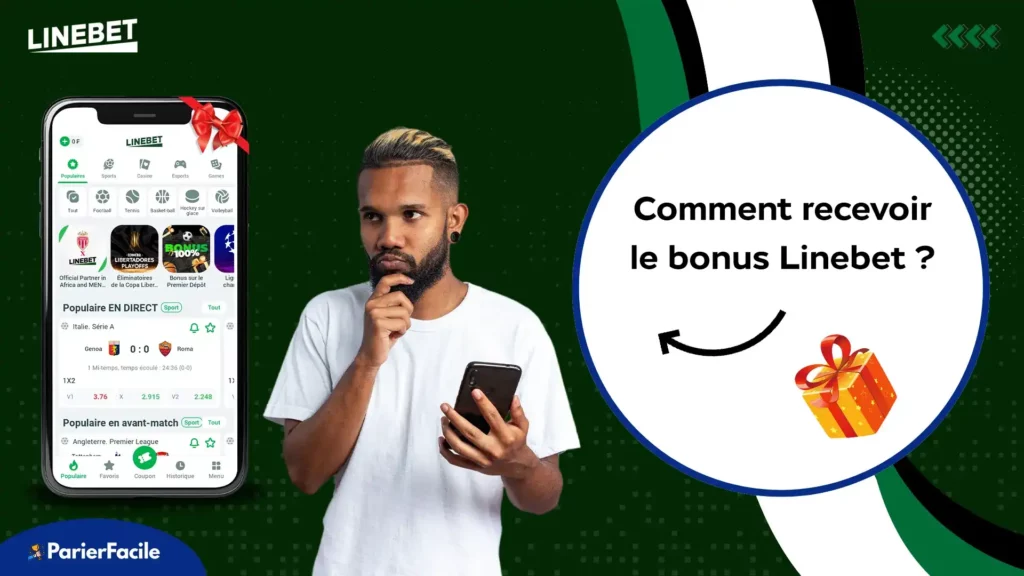 Comment recevoir le bonus Linebet