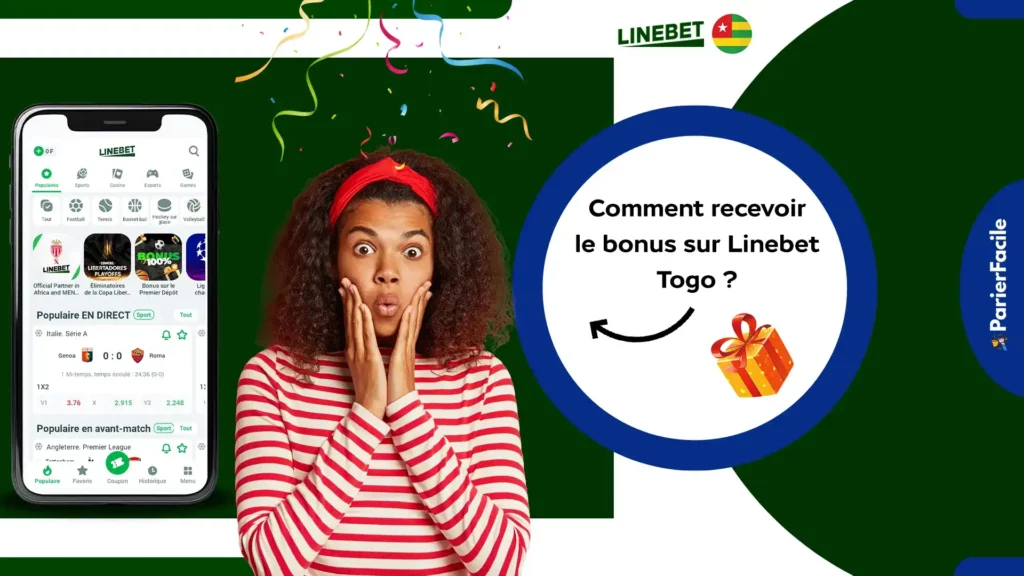 Comment recevoir le bonus Linebet Togo