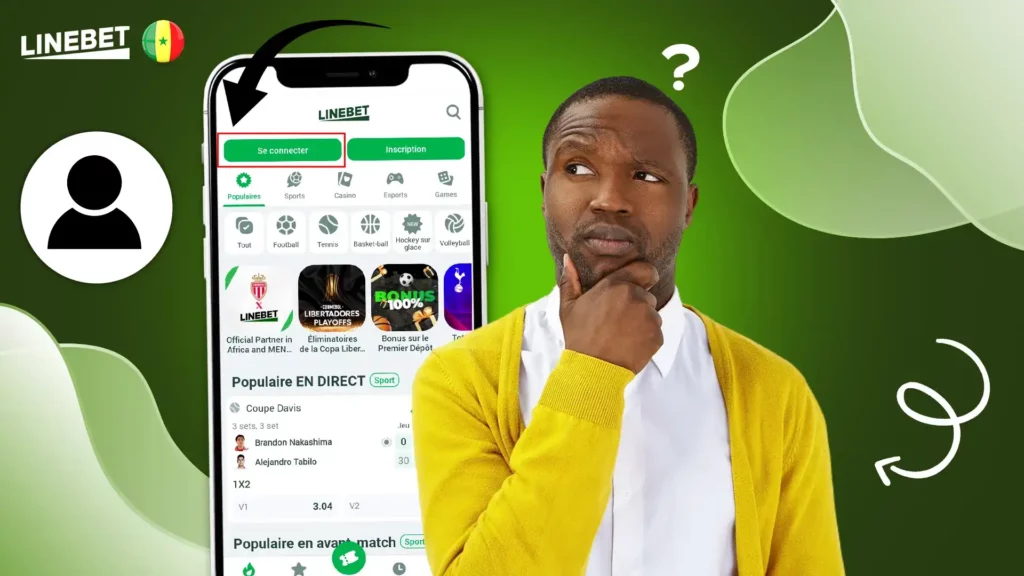 se connecter sur Linebet Sénégal