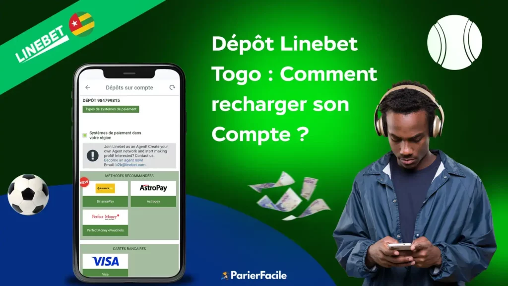 dépôt linebet Togo