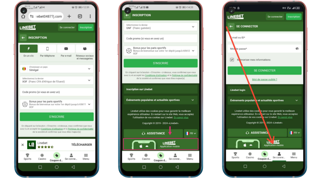 Linebet Sénégal apk