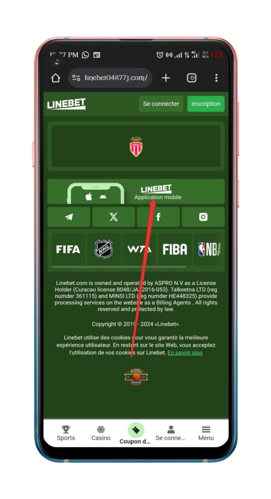 Linebet apk Guinée